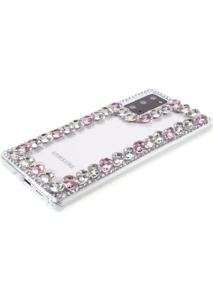 Samsung Galaxy NOTE20 ULTRA/NOTE20 Ultra 5g-Pink Için Crystal Rhinestone Dekorasyon Tpu Kılıfı (Yurt Dışından) indirimleri