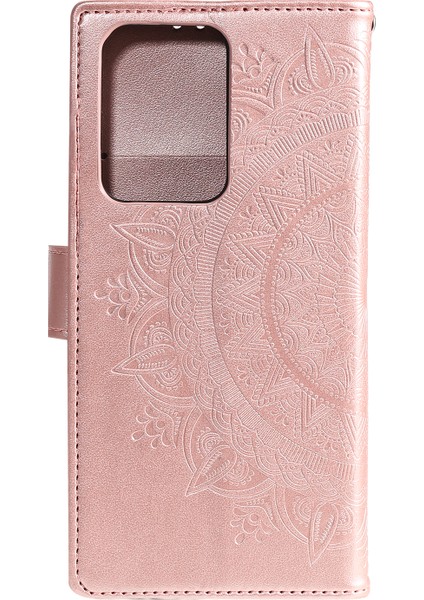 Samsung Galaxy NOTE20 ULTRA/NOTE20 Ultra 5g-Rose Gold Için Çiçek Deri Cüzdan Kılıfı (Yurt Dışından) fırsatları
