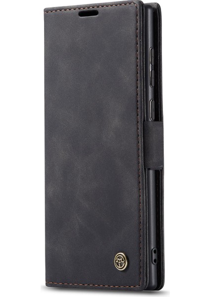 Samsung Galaxy NOTE20/NOTE20 Için Otomatik Emilen Deri Kabuk Cüzdan KASASI/NOTE20 5g-Black (Yurt Dışından)
