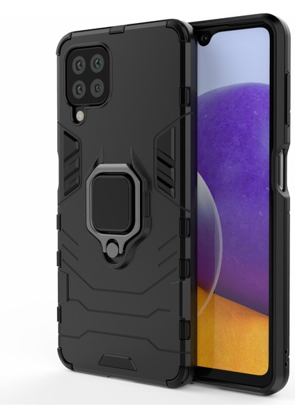 Samsung Galaxy M32 (Global Versiyon) Için Ring Tutucu Kickstandlı Kazanmaya Uyumsal Sabit Pc+Yumuşak Tpu Hibrid Telefon Kılıfı Kapak (Yurt Dışından) fiyatları