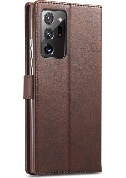 Samsung Galaxy NOTE20 Ultra/20 Ultra 5g-Coffee Için Deri Cüzdan Stand Kapak Telefon Kılıfı (Yurt Dışından) modelleri