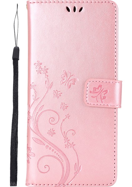 Kelebek Çiçek Baskı Tpu+Pu Deri Deri Stand Kapak Kılıfı Samsung Galaxy NOTE20 ULTRA/NOTE20 Ultra 5g-Rose Altın (Yurt Dışından) fiyatları