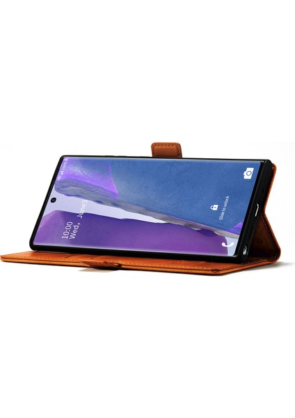 Samsung Galaxy NOTE20 ULTRA/NOTE20 Ultra 5g-Red Için Lc Güçlü Manyetik Seri Deri Cüzdan Telefon Koruyucu Kabuk (Yurt Dışından) fırsatları