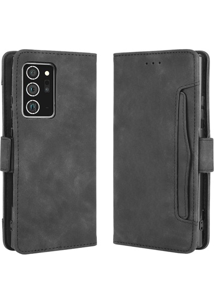 Samsung Galaxy NOTE20 Ultra/20 Ultra 5g-Black Için Çoklu Kart Yuvası Cüzdan Kabuğu Deri Cep Telefonu Kılıfı (Yurt Dışından) fırsatları
