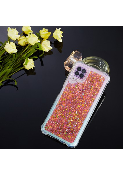 Samsung Galaxy A12-ROSE Altın Için Glitter Powder Quicksand ve Tpu Koruma Arka Kapak Kılıfı (Yurt Dışından) indirimleri