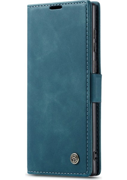 Basitlik Samsung Galaxy NOTE20/NOTE20 5g-Green Için Otomatik Emilmiş Deri Kabuk Cüzdan Kılıfı (Yurt Dışından)