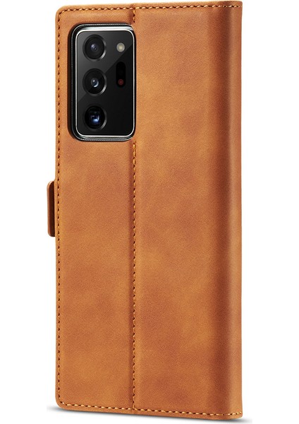 Samsung Galaxy NOTE20 ULTRA/NOTE20 Ultra 5g-Brown Için Lc Güçlü Manyetik Seri Deri Cüzdan Telefon Koruyucu Kabuk (Yurt Dışından) fiyatları