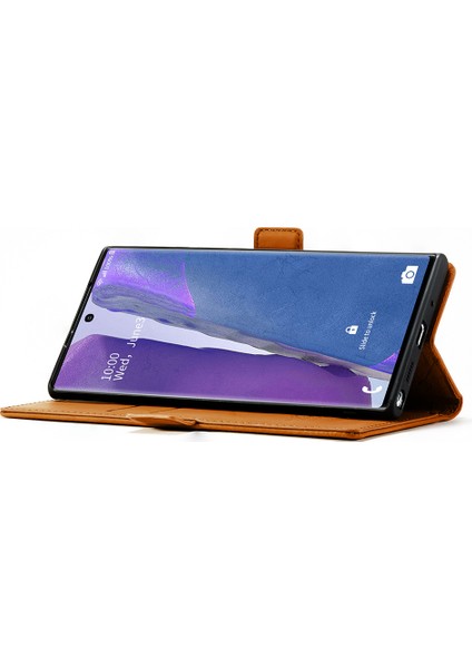 Samsung Galaxy NOTE20 ULTRA/NOTE20 Ultra 5g-Brown Için Lc Güçlü Manyetik Seri Deri Cüzdan Telefon Koruyucu Kabuk (Yurt Dışından) fırsatları