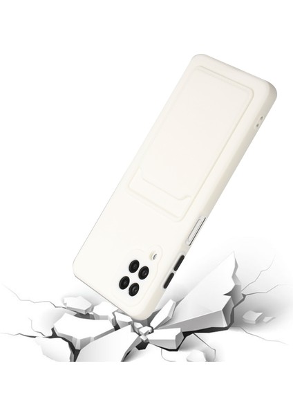 Samsung Galaxy A12-WHITE Için Kart Yuvası ile Yumuşak Tpu Telefon Kılıfı Kapağı (Yurt Dışından) indirimleri