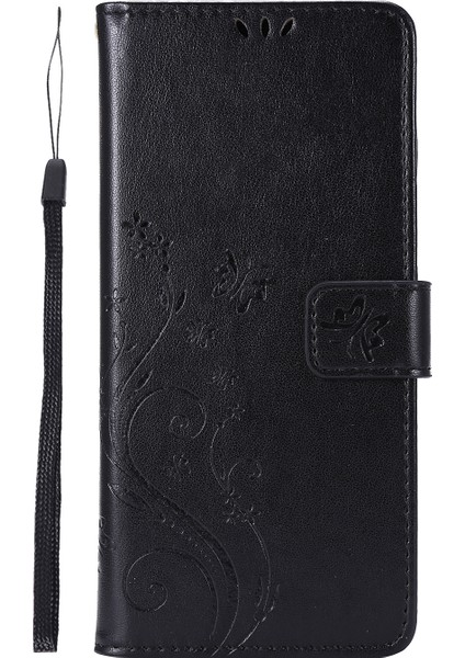 Kelebek Çiçek Baskı Tpu+Pu Deri Deri Stand Kapağı Kılıfı Samsung Galaxy NOTE20 ULTRA/NOTE20 Ultra 5g-Black (Yurt Dışından) fiyatları