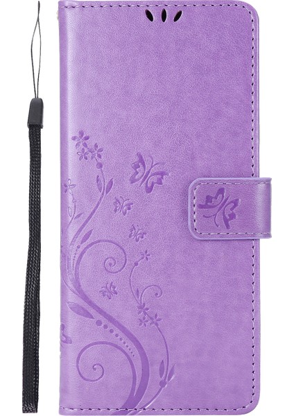 Kelebek Çiçek Baskı Tpu+Pu Deri Cüzdan Stand Kapak Kılıfı Samsung Galaxy NOTE20 ULTRA/NOTE20 Ultra 5g-I-Light Mor (Yurt Dışından) fiyatları