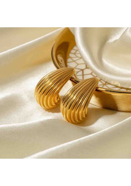 Çizgili Şu Damlası Botte Trend Küpe fırsatları