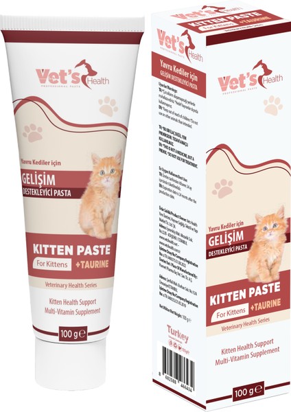 Kitten Paste Yavru Kediler için Gelişim Destekleyici Pasta 100g