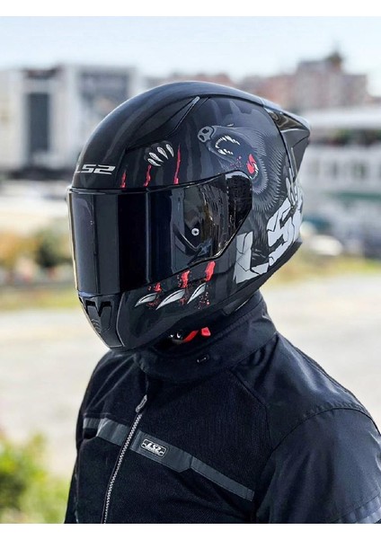 Rapid 2 Clawn Race Mat Siyah Gri Kırmızı Kask modelleri