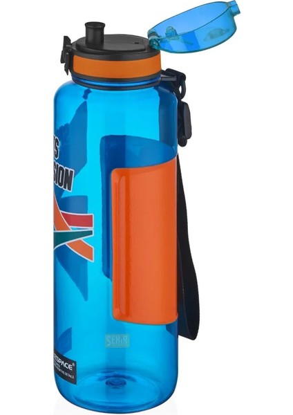 1500ML Mega Boy Sports Passion Kayma Yapmayan Tutma Bölmeli Tritan Su Matarası