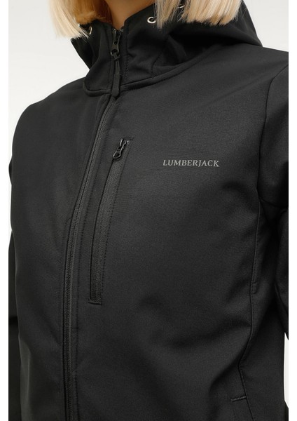 Kapüşonlu Softshell Siyah Kadın Mont 2W5CT20003PR indirimleri