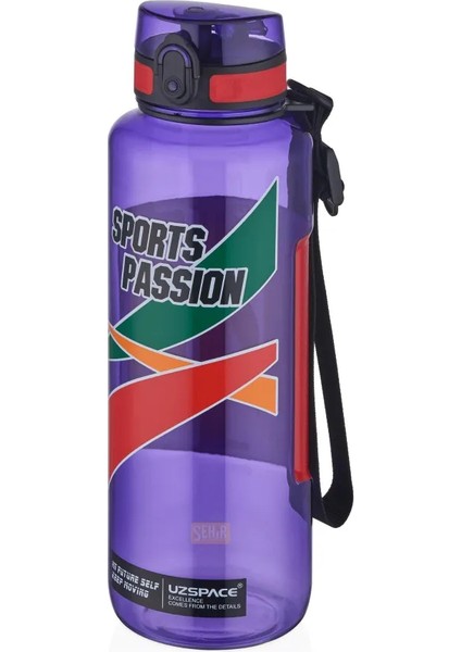 1500ML Mega Boy Sports Passion Kayma Yapmayan Tutma Bölmeli Tritan Su Matarası