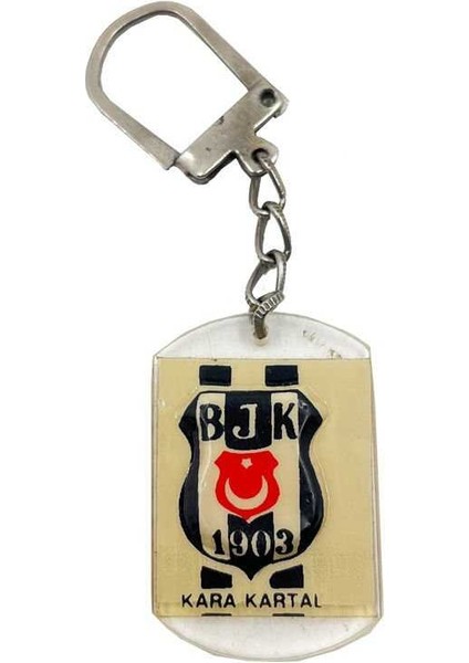 1980LER Siyah Beyaz Slogan Yazılı Anahtarlık AKS1698