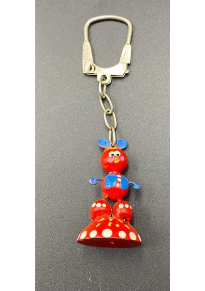 Ahşap Maskot Eski Anahtarlık AOB3222