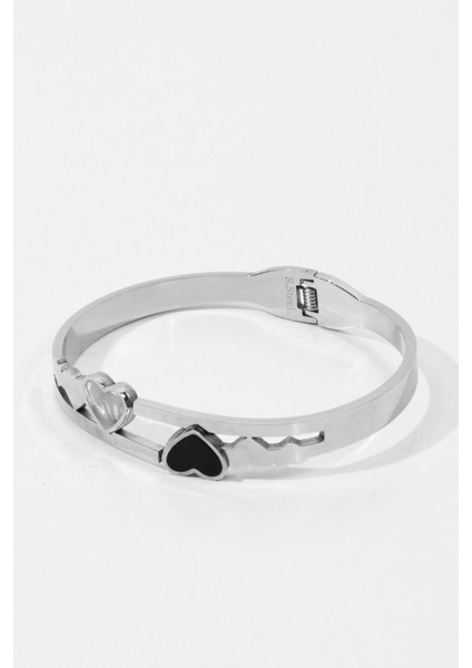 Paslanmaz Çelik Kalpli Bileklik Model1