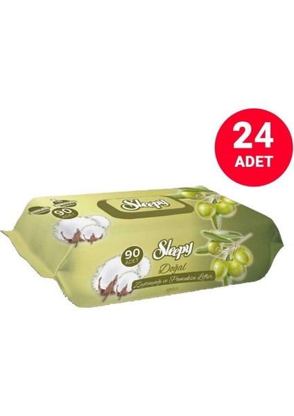 Sleepy Islak Havlu 90LI Zeytınyaglı*24 Adet