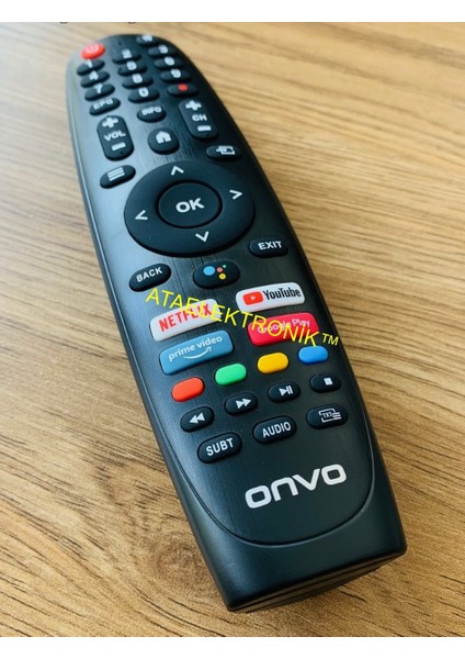 ORİJİNAL ÜRÜN Onvo OV65F900 OV32F700 Onvo OV50F900-OV55F900 43F9000 50F9000 55F9000 65F9000 Smart Tv Kumanda - Ses Komutsuz ORJİNAL