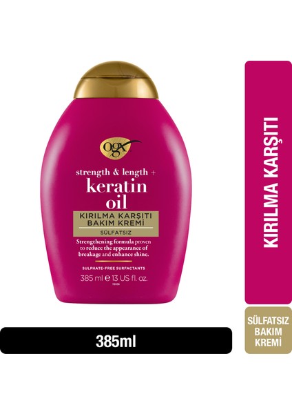 OGX Kırılma Karşıtı Keratin Oil Sülfatsız Krem 385ml