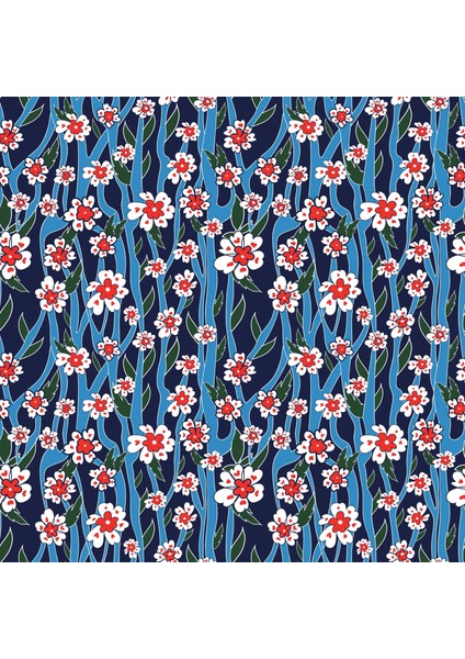 Mavi Üzeri Kırmızı Çiçekli Kendinden Yapışkanlı Folyo, Mutfak, Tezgah, Masa, Dolap Kaplama Folyosu, Isıya Dayanıklı, Su Geçirmez, Yapışkan Folyolar, Sticker, Büyük Ebatlı, Dekoros fiyatları