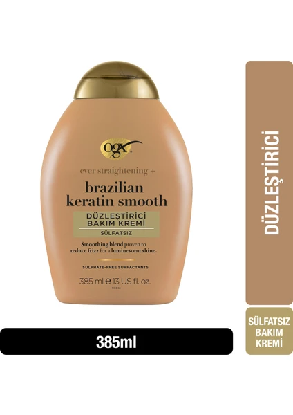 OGX Brazilian Keratin Smooth Sülfatsız Bakım Kremi 385 ml