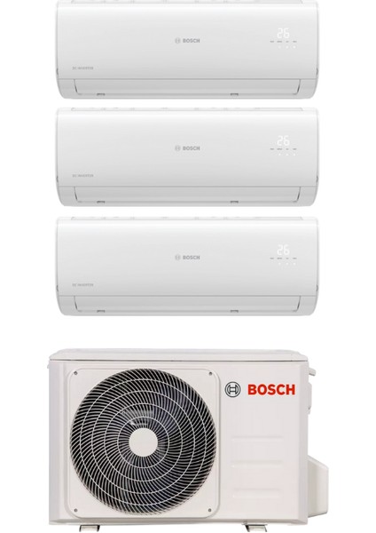 A++ 21000 BTU 1 Dış + 3 İç Ünite (3x9000 BTU) Multi Inverter Klima