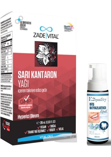 Sarı Kantaron Yağı Içeren Takviye Edici Gıda 20 Ml - Diş Beyazlatıcı Köpük