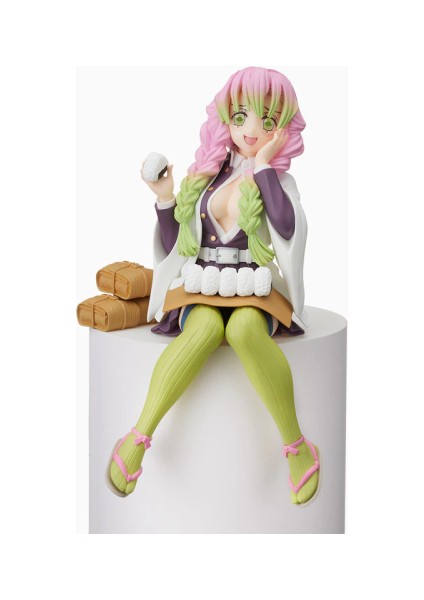 Anime Demon Slayer Kimetsu No Yaiba Kanroji Mitsuri Onigiri Yiyen Oturan Aksiyon Figür 16 cm fiyatları