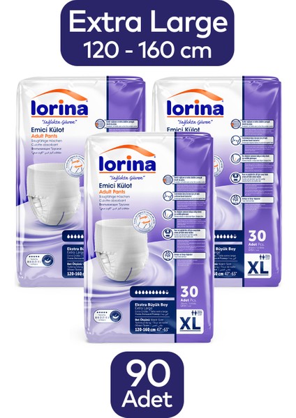 Emici Külot Hasta Bezi XL 90'lı