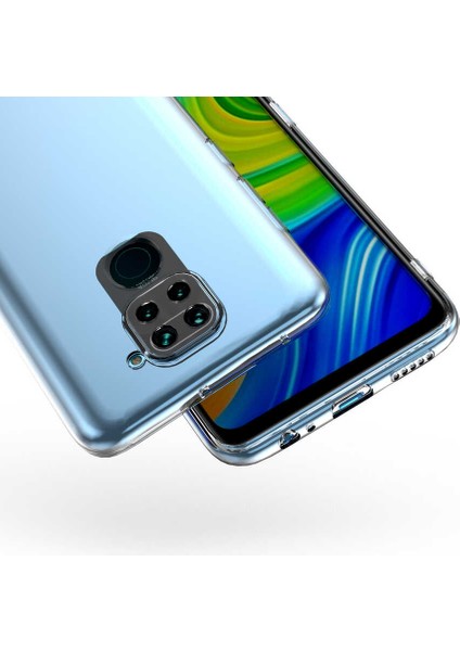 Xiaomi Redmi Note 9 Kılıf Kamera Korumalı Şeffaf Süper Silikon Kapak