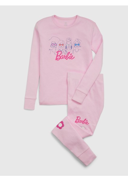 Kız Çocuk Organik Pamuk Grafikli Pijama Takımı