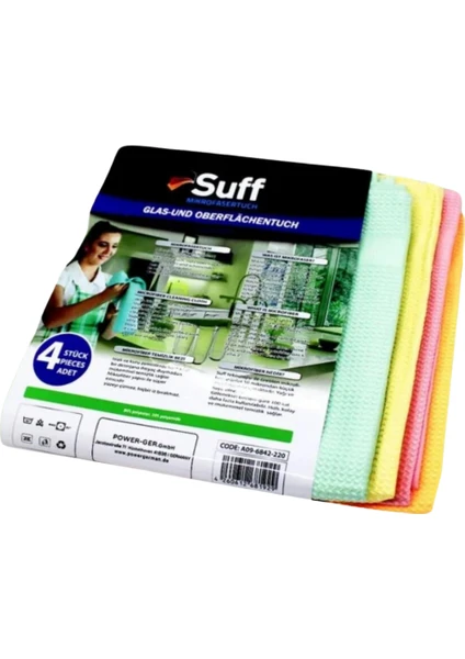 4 Adet Sihirli Microfiber Genel Temizlik Bezi