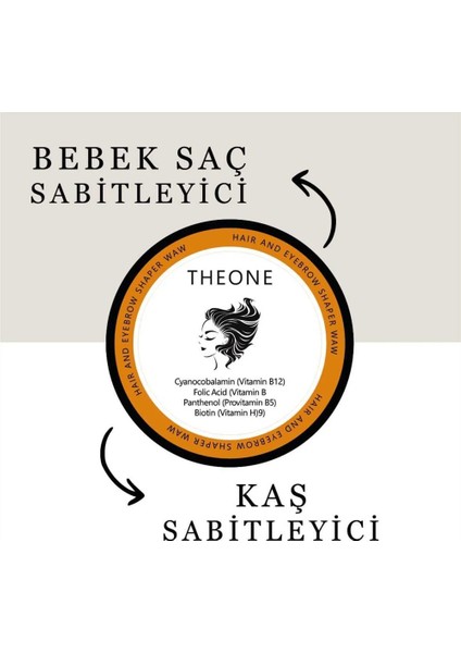 Bebek Saçı ve Kaş Sabitleyici Wax 50 ml