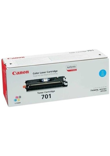 Renklim Canon CRG-701C (9286A003) Mavi Orjinal Toner - LBP5200 / MF8180