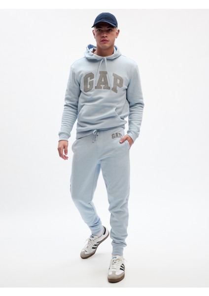 Erkek Açık Mavi Gap Logo Fleece Jogger Eşofman Altı