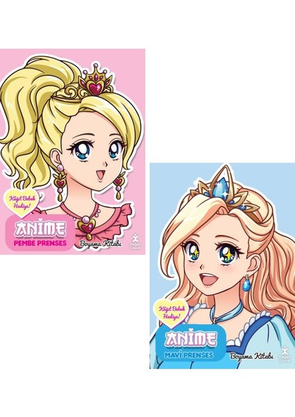 Anime Prenses Boyama Kitabı 2'li Set