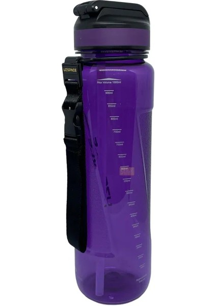 1000ML Pipetli Ölçü Skalalı Şeffaf Gövde Tritan Su Matarası fiyatları