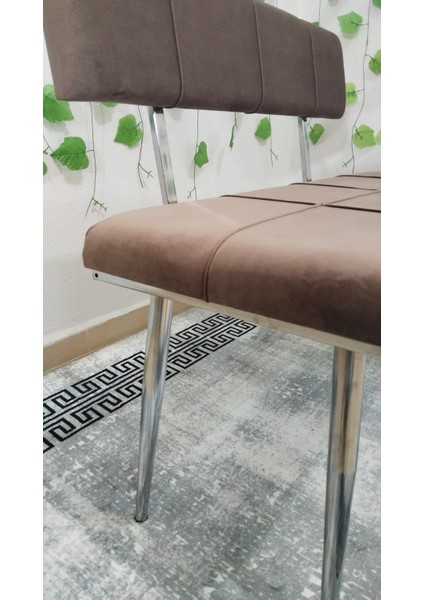 Krom Metal Ayaklı Sırtlı & Sırtsız Mutfak Salon Antre Yatak Odası Puf Bank Oturak Takımı indirimleri