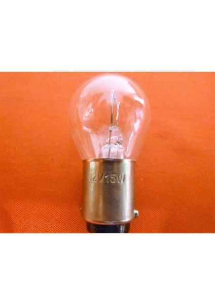 12V 15W BA15D Çift Kontak Oto Ampulü. 10AD.