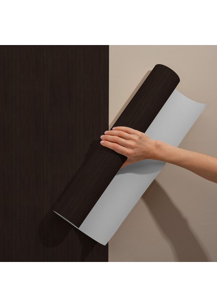 Koyu Ceviz Ahşap Görünümlü Yapışkanlı Folyo fırsatları