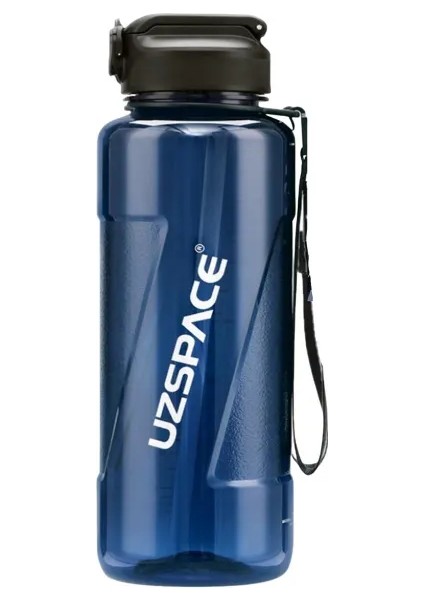 1500ML Pipetli Ölçü Skalalı Şeffaf Gövde Tritan Su Matarası