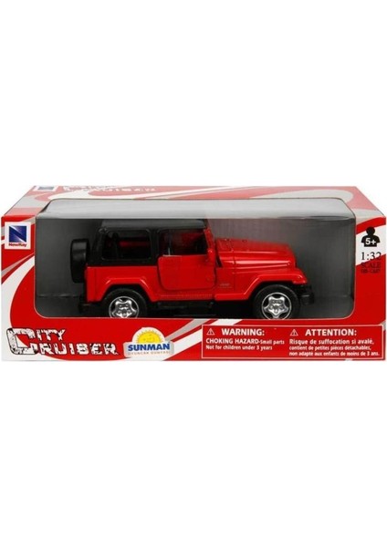 City Cruiser Jeep Wrangler 1/32 Model Araba