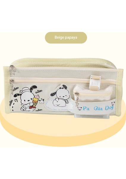 Sanrio Kurome Kızlar Büyük Kapasiteli Tarçın Köpek Melodi Bozuk Para Cüzdanı Ilköğretim Okulu Sevimli Bej Pacha Köpek Kalem Kutusu (Yurt Dışından)