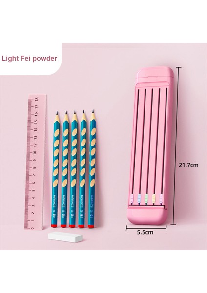 Taşınabilir Ekonomik Modern Kişilik Cetvel ve Kauçuk ve Kalem Öğrenci Kalem Kutusu (Yurt Dışından)