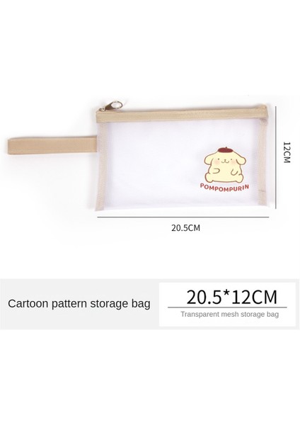 Naylon Örgü Kozmetik Şeffaf Sevimli Karikatür Kozmetik Ruj Saklama Taşınabilir Tuvalet Öğrenci Yeşim Gui Köpek Kalem Kutusu (Yurt Dışından)