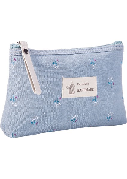 Japon ve Kore Tuval Su Geçirmez Kozmetik Kadın Taşınabilir Ins Tarzı Çiçek Büyük Kapasiteli Kızın Saklama Kalem Kutusu (Yurt Dışından)